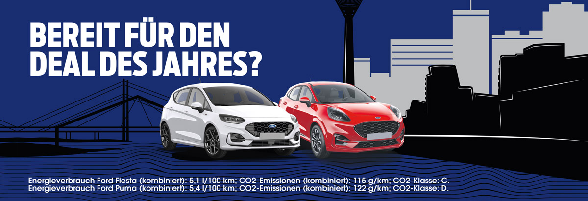 Ford Tageszulassungen | Sparen Sie bis zu € 8.000,-¹ auf die unverbindliche Preisempfehlung